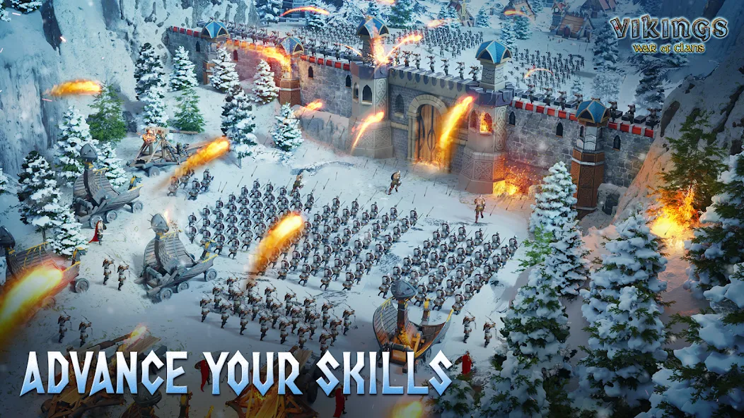 Vikings: War of Clans — Мод: Безлимитные ресурсы и ускоренное развитие — скриншот 2
