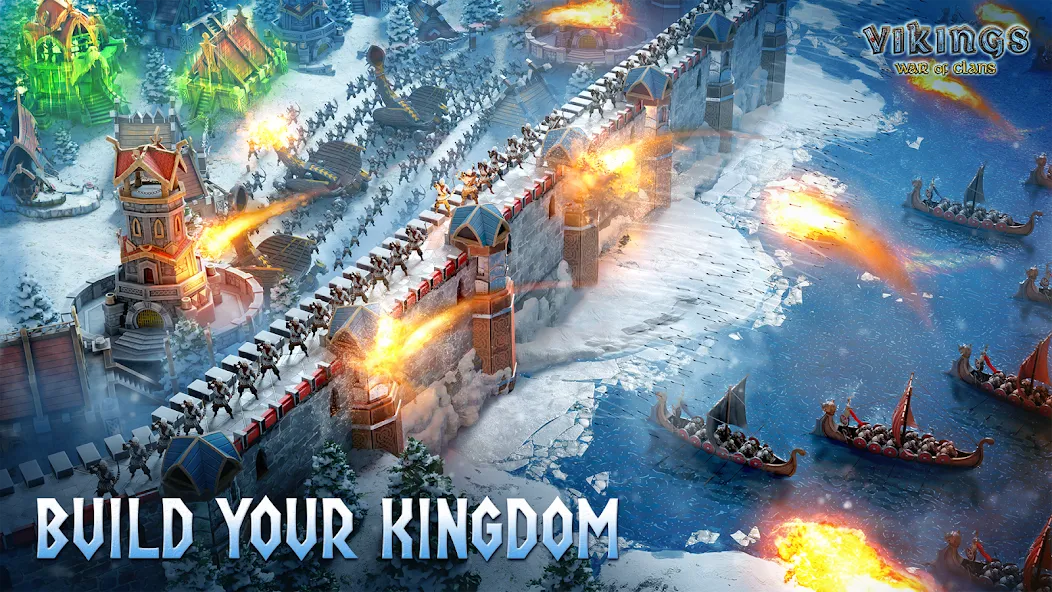 Vikings: War of Clans — Мод: Безлимитные ресурсы и ускоренное развитие — скриншот 3