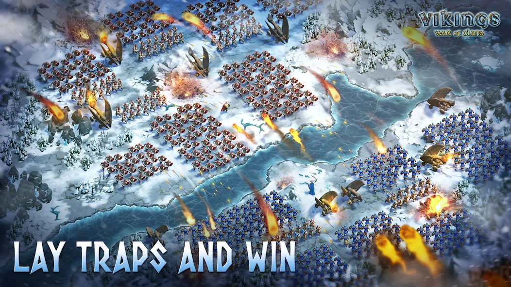 Vikings: War of Clans — Мод: Безлимитные ресурсы и ускоренное развитие — скриншот 5