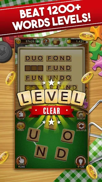 Word Collect - Word Games Fun — Без рекламы и безлимитные подсказки — скриншот 2