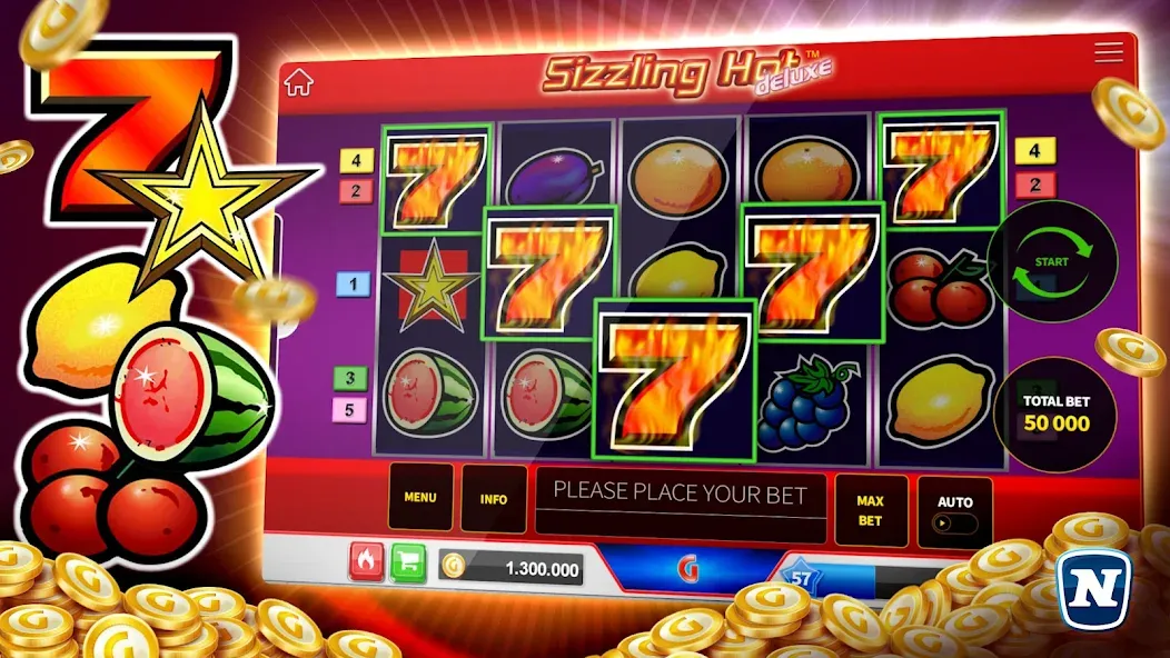 Скачать Gaminator Online Casino Slots (Мод: Безлимитные монеты и бонусы) на Андроид — скриншот 2
