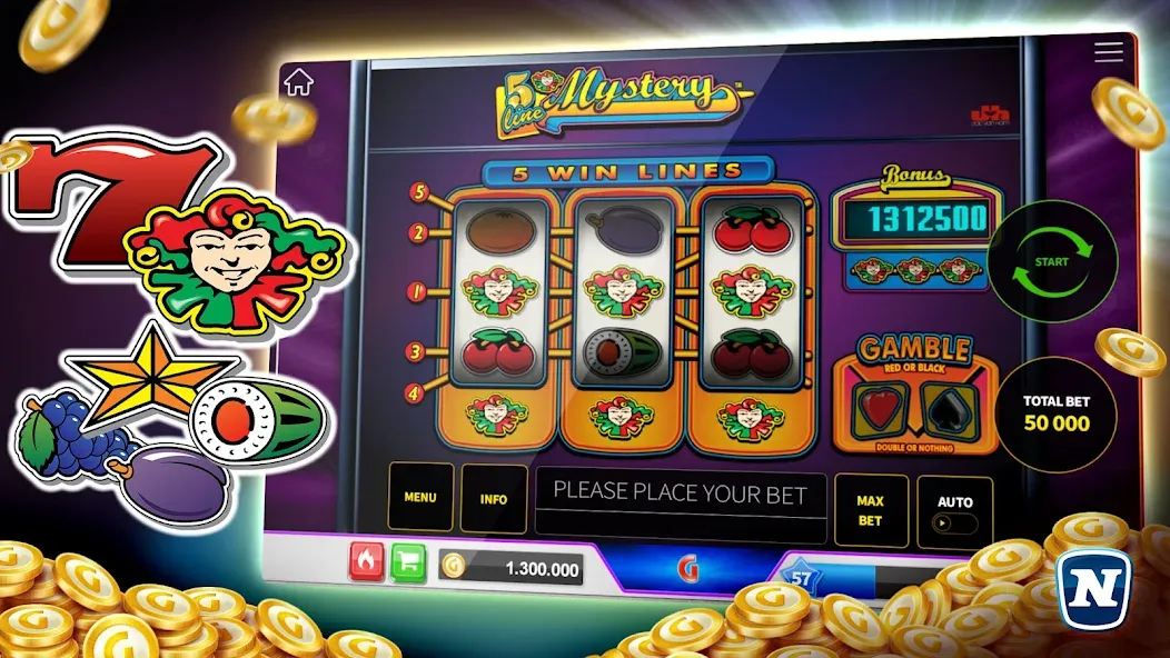 Скачать Gaminator Online Casino Slots (Мод: Безлимитные монеты и бонусы) на Андроид — скриншот 4