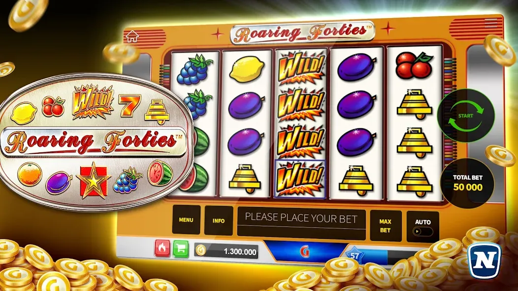 Скачать Gaminator Online Casino Slots (Мод: Безлимитные монеты и бонусы) на Андроид — скриншот 5
