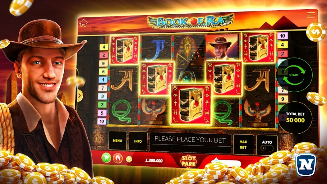 Скачать Slotpark - Online Casino Games на Андроид — Безлимитные монеты и бонусы — скриншот 1
