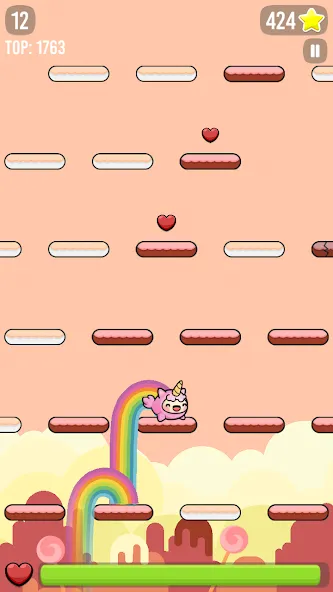 Скачать Happy Hop: Kawaii Jump MOD APK — Безлимитные жизни и открыты все скины — скриншот 2