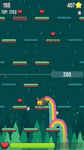 Скачать Happy Hop: Kawaii Jump MOD APK — Безлимитные жизни и открыты все скины — скриншот 3