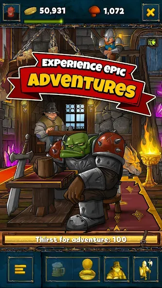 Shakes & Fidget - The RPG — Мод: Безлимитные ресурсы и быстрая прокачка — скриншот 2