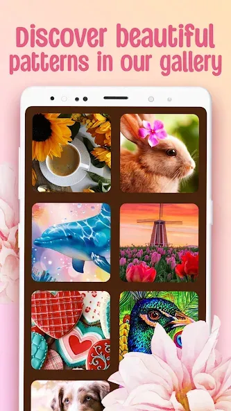 Cross-Stitch: Coloring Book (Мод Без рекламы и все узоры открыты) — скриншот 4
