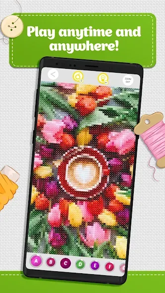 Cross Stitch Coloring Art — Без рекламы и все узоры открыты — скриншот 5