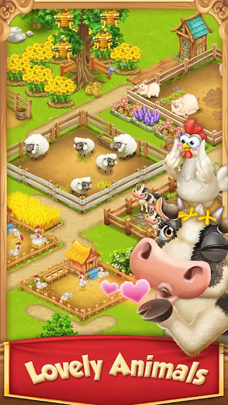 Скачать взлом Village and Farm на Андроид — Безлимитные деньги и ресурсы — скриншот 2