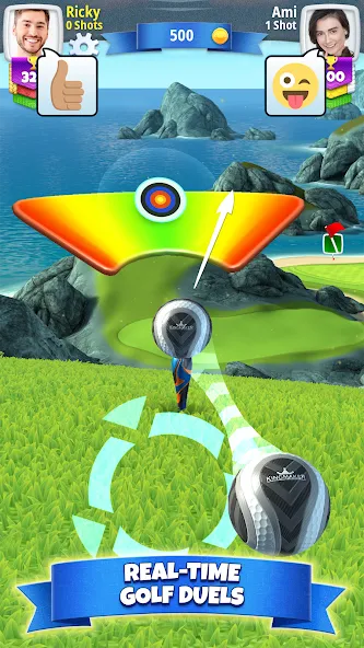 Golf Clash MOD APK — Безлимитные мячи и бустеры — скриншот 1