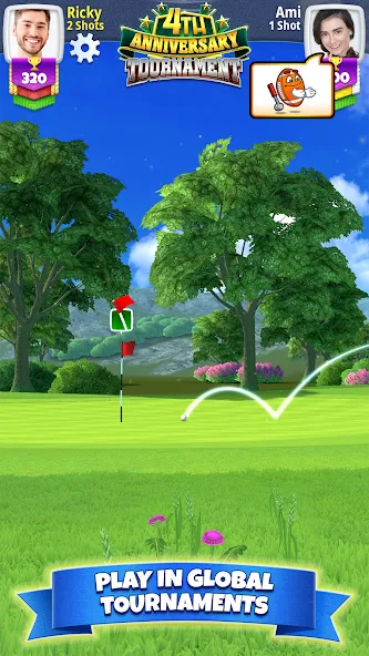 Golf Clash MOD APK — Безлимитные мячи и бустеры — скриншот 4