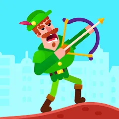 Скачать Bowmasters: Archery Shooting — Модификация Безлимитные монеты и открытые персонажи
