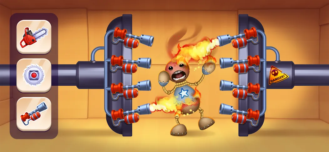 Kick the Buddy－Fun Action Game MOD — Безлимитные монеты и разблокированы все предметы на Андроид — скриншот 1
