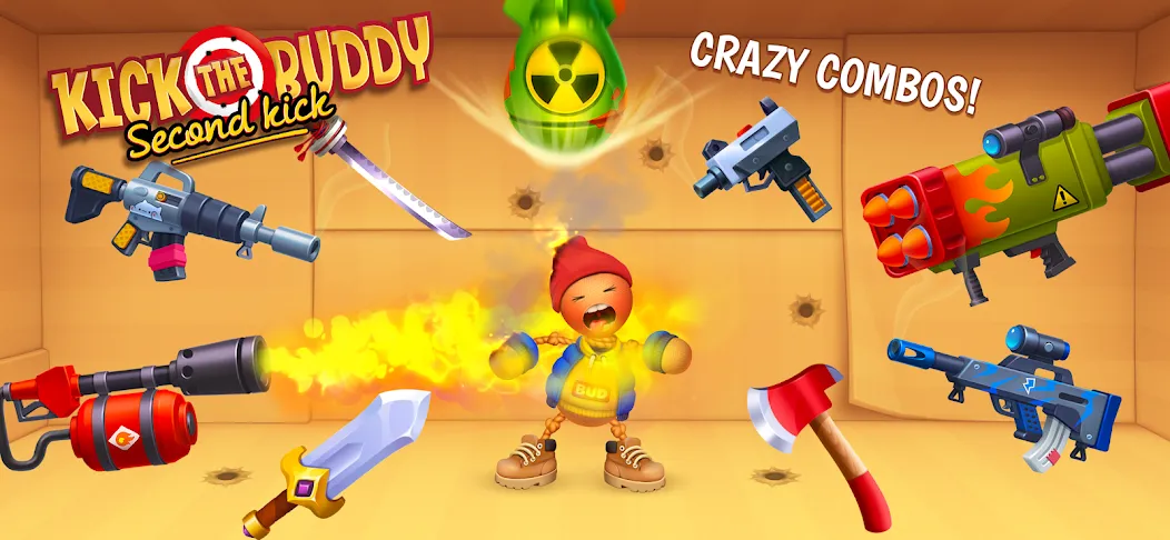 Kick the Buddy: Second Kick MOD — Безлимитные деньги и оружие на Андроид — скриншот 5 Kick the Buddy: Second Kick MOD — Безлимитные деньги и оружие на Андроид — скриншот 5