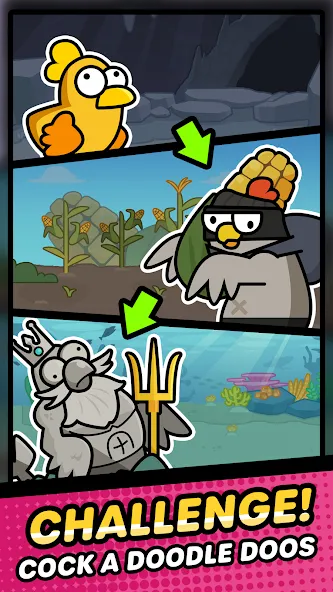 Скачать Duck vs Chicken : Idle Defense — Последняя версия (Безлимитные деньги и усиленная защита) — скриншот 5