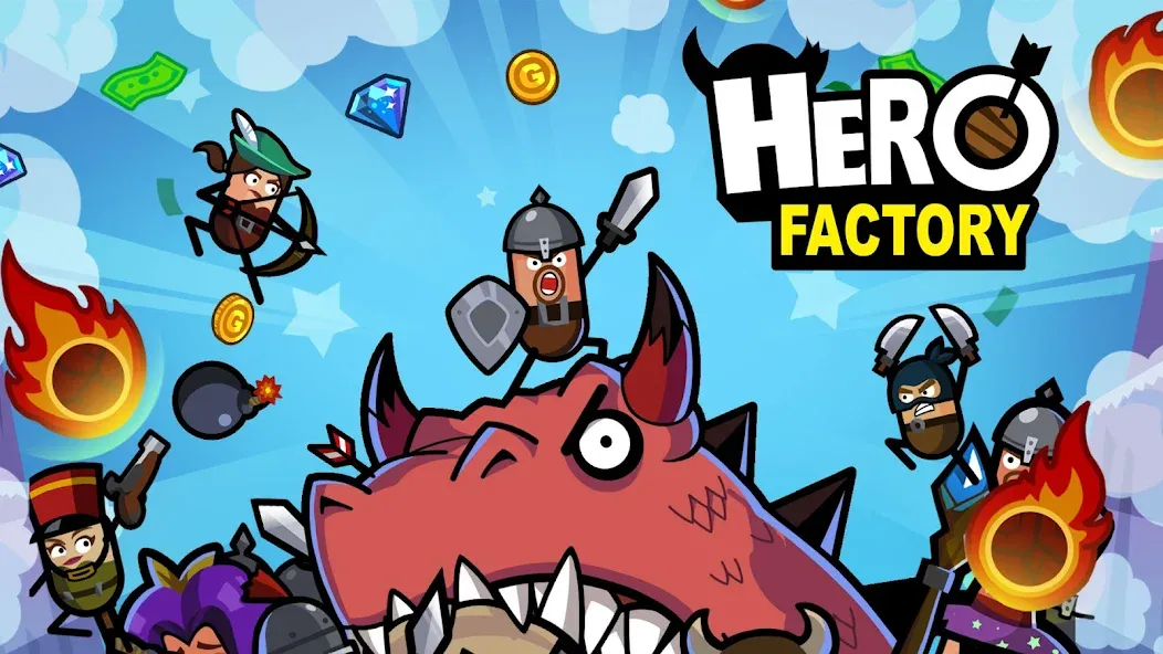 Скачать Hero Factory - Idle tycoon на Андроид — Много денег и все герои — скриншот 3