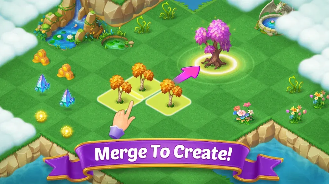 Merge Castle: Match 3 Puzzle Mod APK Безлимитные монеты и открытые уровни — Скачать на Андроид — скриншот 1