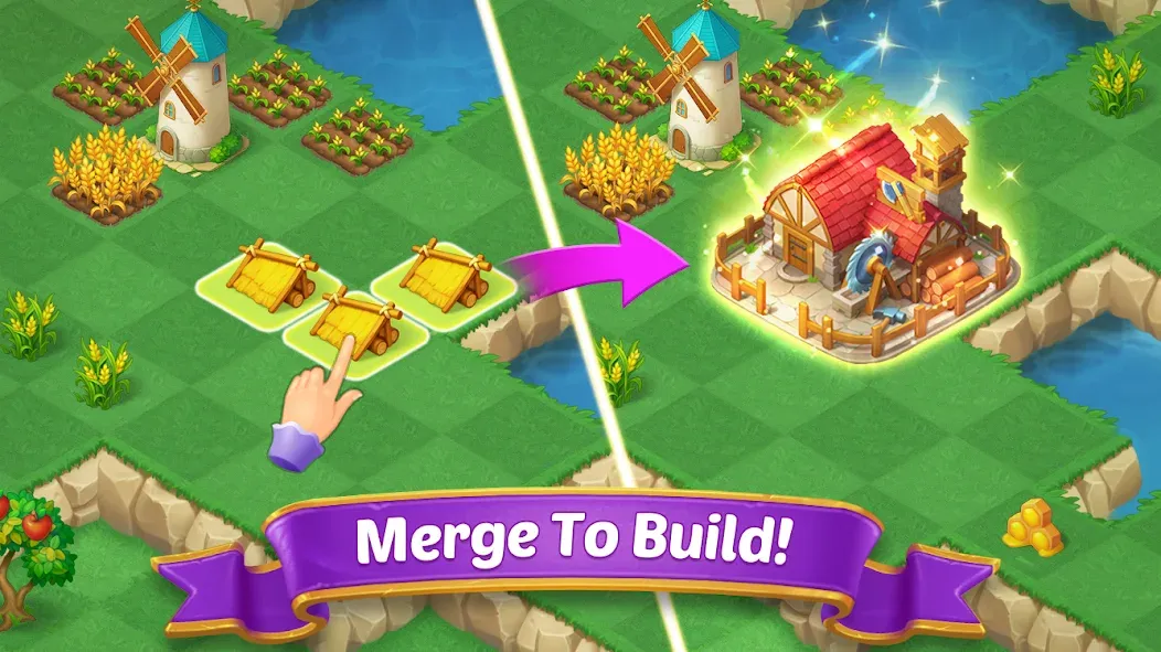 Merge Castle: Match 3 Puzzle Mod APK Безлимитные монеты и открытые уровни — Скачать на Андроид — скриншот 3