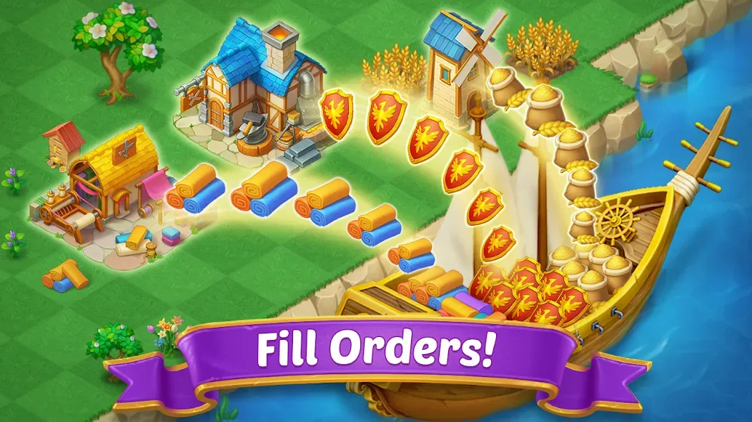 Merge Castle: Match 3 Puzzle Mod APK Безлимитные монеты и открытые уровни — Скачать на Андроид — скриншот 4