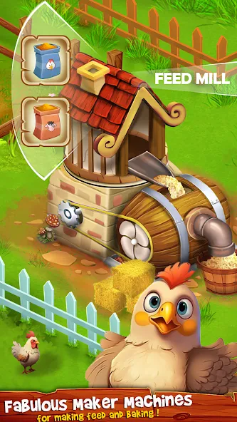 Скачать Country Valley Farming Game (Мод: Безлимитные монеты и ресурсов) на Андроид — скриншот 2