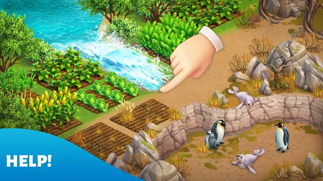 Spring Valley: Farm Game MOD APK на Android — Безлимитные деньги и ресурсы — скриншот 1