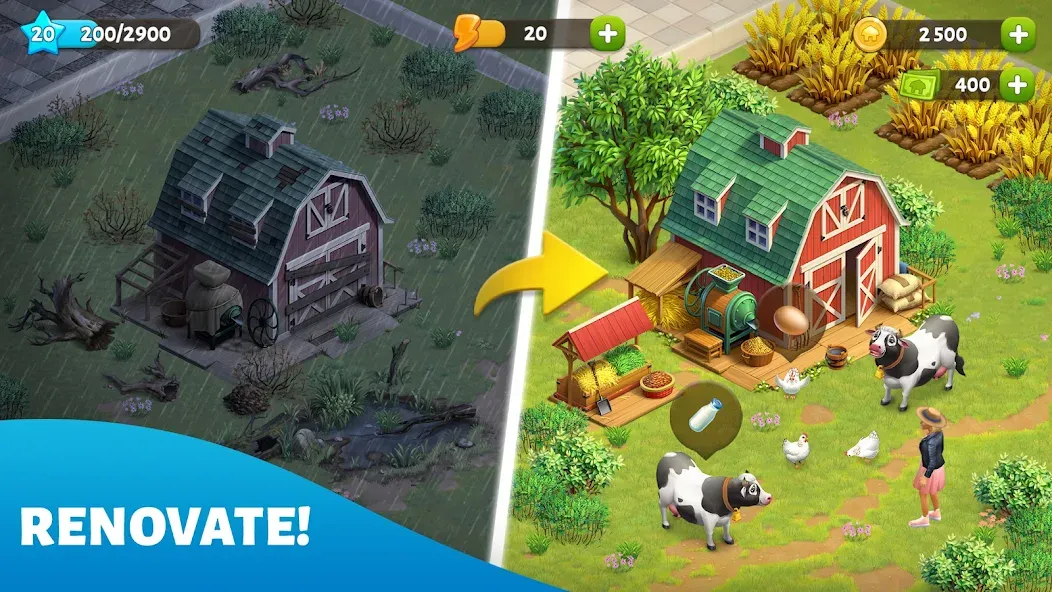 Spring Valley: Farm Game MOD APK на Android — Безлимитные деньги и ресурсы — скриншот 2