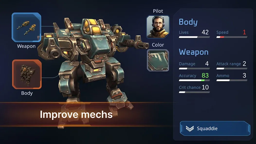 Concern: Mech Armored Front на Андроид — Безлимитные ресурсы и мощная броня — скриншот 3
