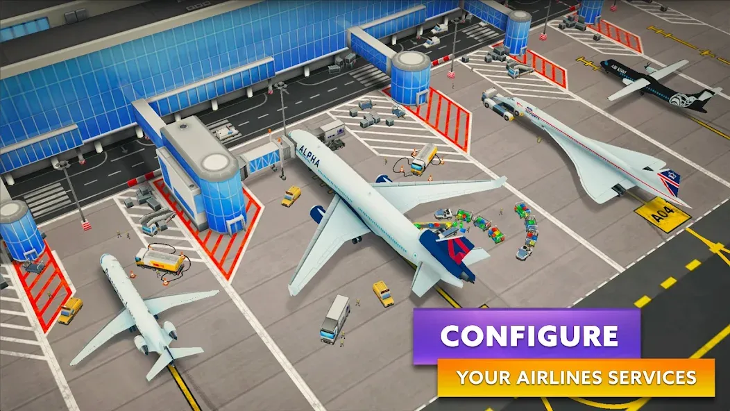Airport Simulator: Tycoon Inc. на Андроид — Безлимитные деньги и все самолёты — скриншот 3