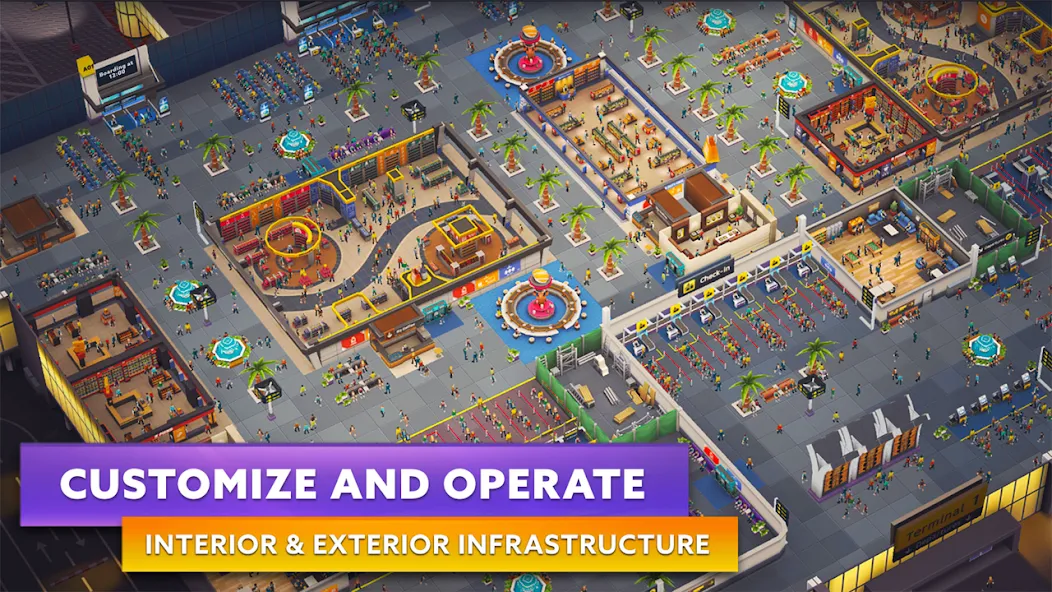 Airport Simulator: Tycoon Inc. на Андроид — Безлимитные деньги и все самолёты — скриншот 4