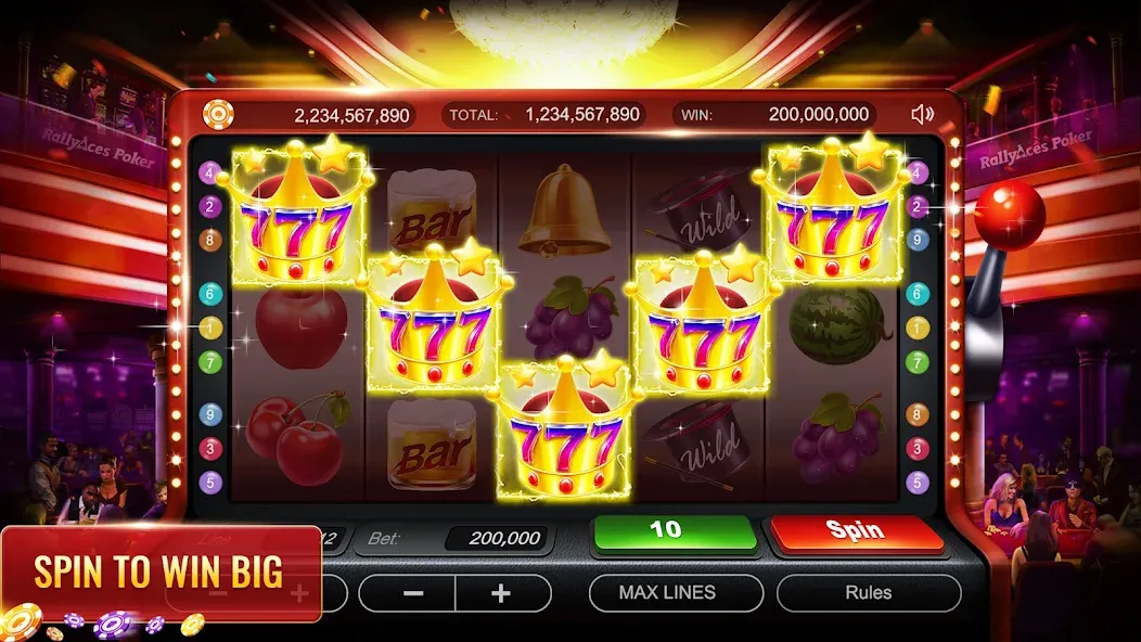 RallyAces Poker Mod APK Безлимитные фишки и открытые столы — Скачать на Андроид — скриншот 2