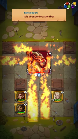 Скачать Friends & Dragons - Puzzle RPG — Модификация Безлимитные ресурсы и энергия — скриншот 4