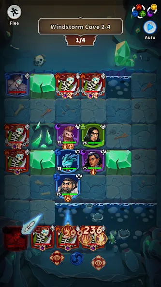 Скачать Friends & Dragons - Puzzle RPG — Модификация Безлимитные ресурсы и энергия — скриншот 5