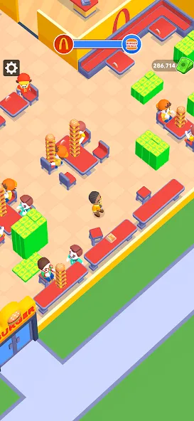 Скачать My Burger Shop: Burger Games на Android — Безлимитные деньги и все уровни — скриншот 1