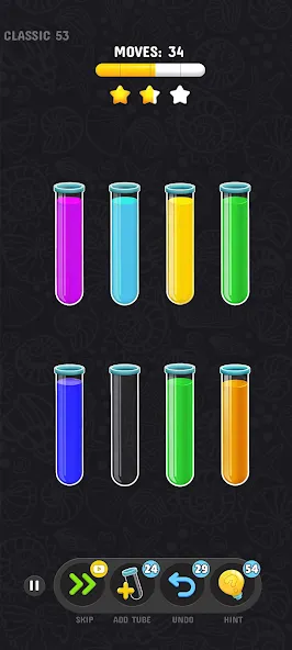 Color Water Sort Puzzle Games Mod APK Без рекламы и все уровни открыты — Скачать на Андроид — скриншот 2