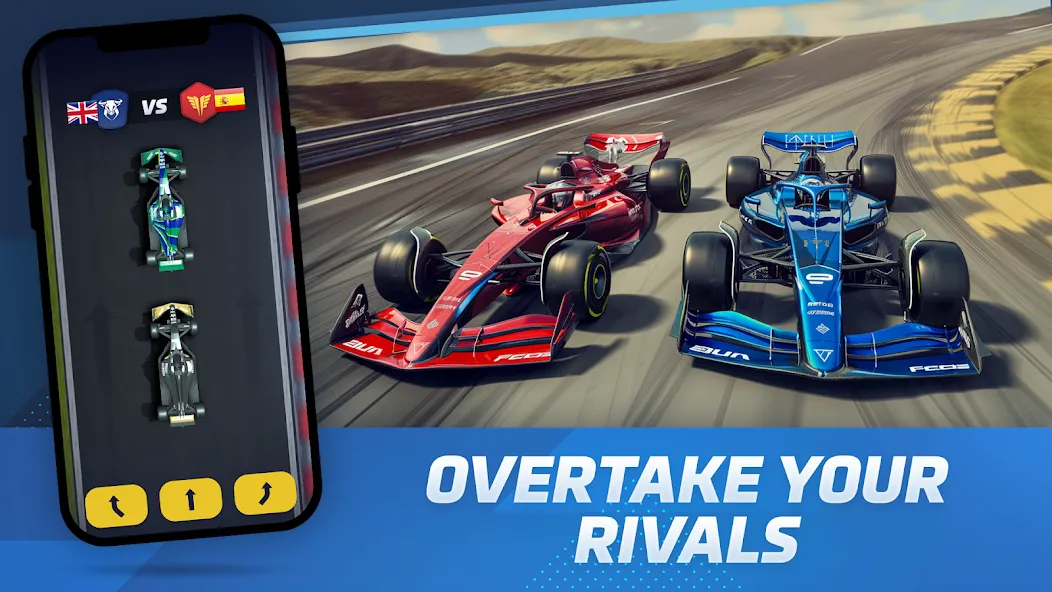 Racing Rivals: Team Car Game — Мод: Безлимитные деньги и открыты все машины — скриншот 1