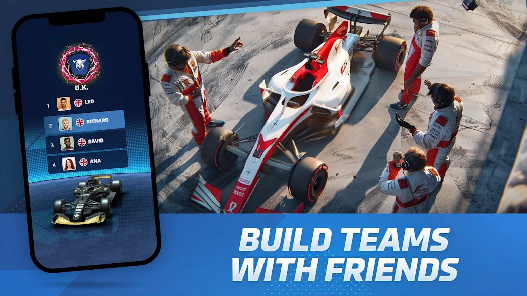 Racing Rivals: Team Car Game — Мод: Безлимитные деньги и открыты все машины — скриншот 2