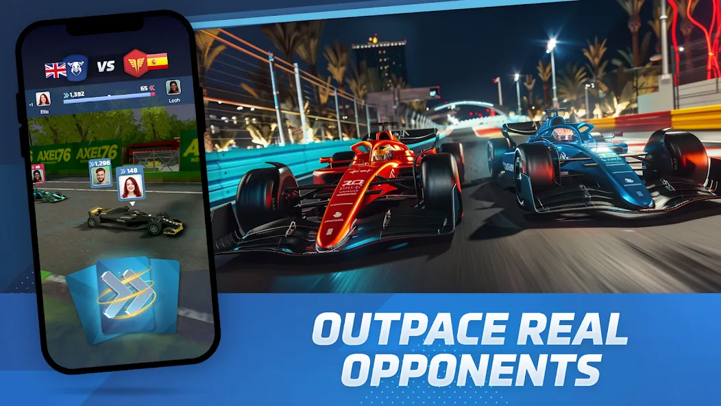 Racing Rivals: Team Car Game — Мод: Безлимитные деньги и открыты все машины — скриншот 3