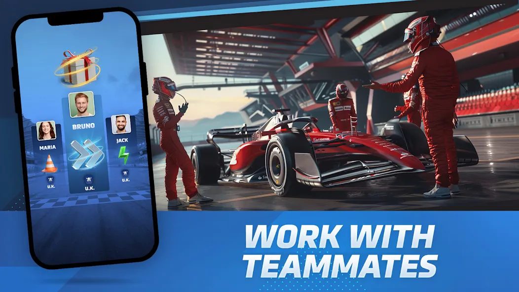 Racing Rivals: Team Car Game — Мод: Безлимитные деньги и открыты все машины — скриншот 4