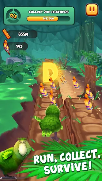 Скачать Kakapo Run: Animal Rescue Game на Андроид — Безлимитные монеты и жизни — скриншот 1
