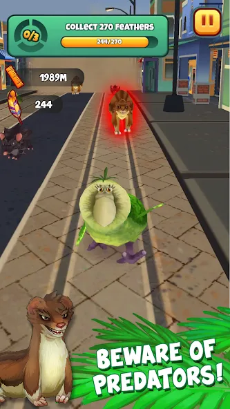 Скачать Kakapo Run: Animal Rescue Game на Андроид — Безлимитные монеты и жизни — скриншот 2
