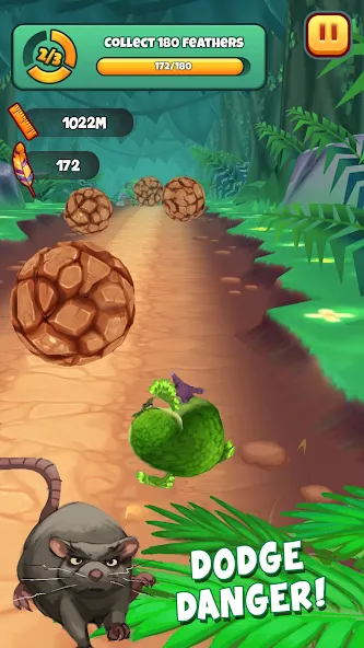 Скачать Kakapo Run: Animal Rescue Game на Андроид — Безлимитные монеты и жизни — скриншот 4
