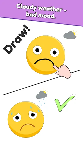 Скачать DOP: Draw One Part с модом — Безлимитные подсказки и монеты — скриншот 2