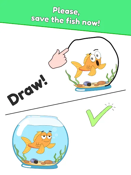 Скачать DOP: Draw One Part с модом — Безлимитные подсказки и монеты — скриншот 5