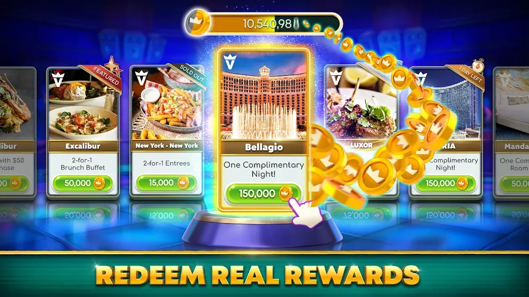 Скачать myVEGAS Slots: Casino Slots — Бесконечные монеты и бесплатные вращения — скриншот 2