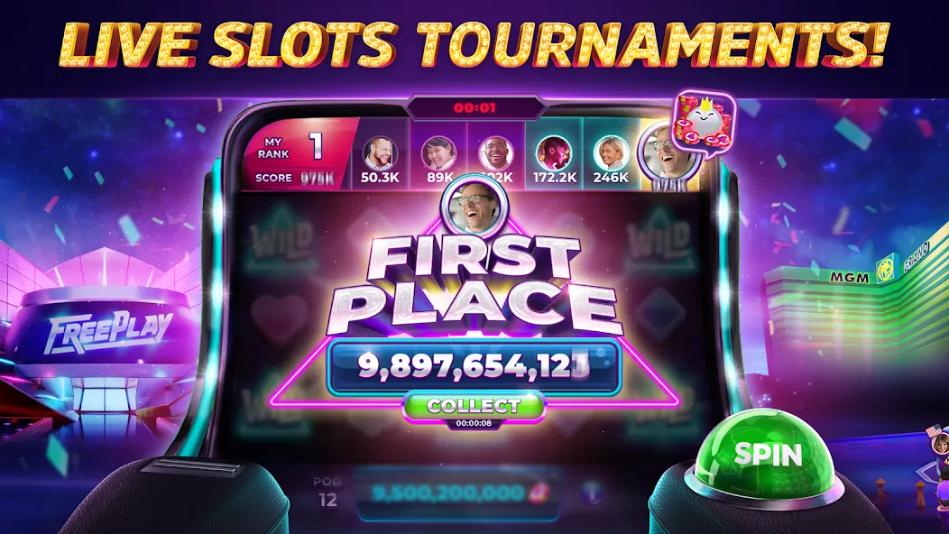 POP! Slots™ Vegas Casino Games на Андроид — Безлимитные монеты и бонусы — скриншот 3 POP! Slots™ Vegas Casino Games на Андроид — Безлимитные монеты и бонусы — скриншот 3
