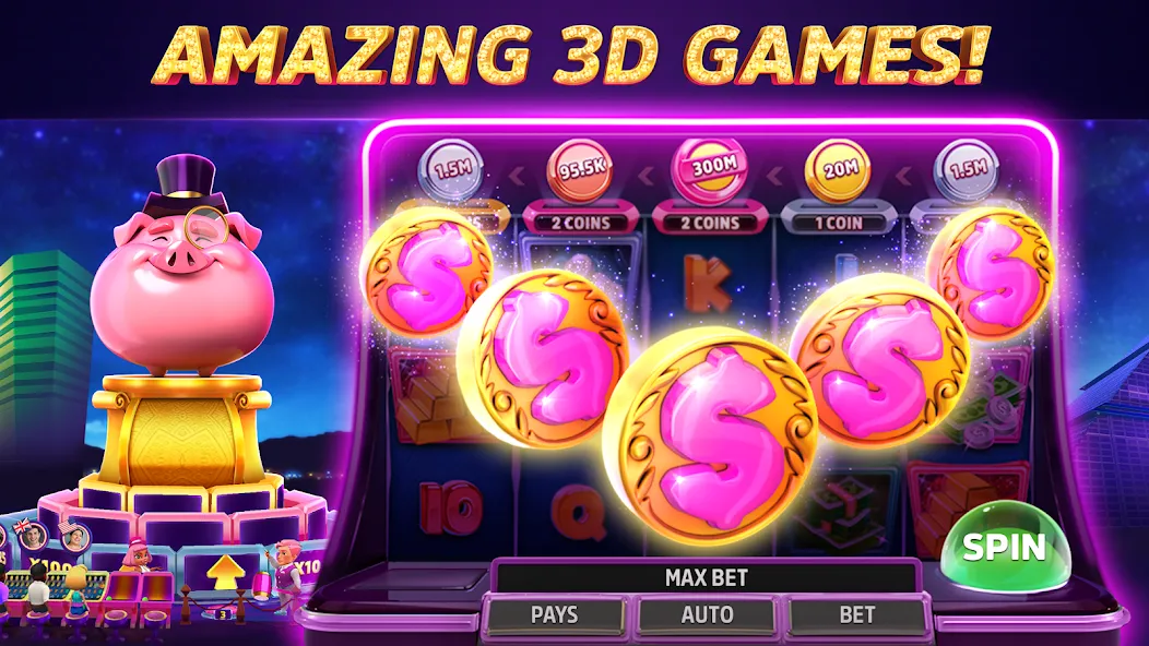 POP! Slots™ Vegas Casino Games на Андроид — Безлимитные монеты и бонусы — скриншот 4 POP! Slots™ Vegas Casino Games на Андроид — Безлимитные монеты и бонусы — скриншот 4