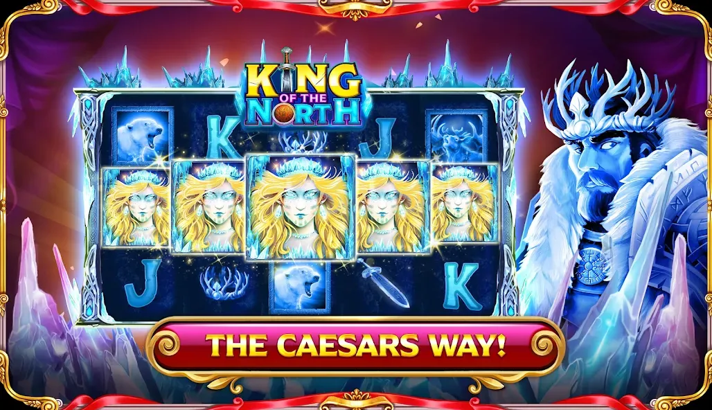 Скачать Caesars Slots: Casino Games на телефон — Безлимитные монеты и бесплатные вращения — скриншот 3