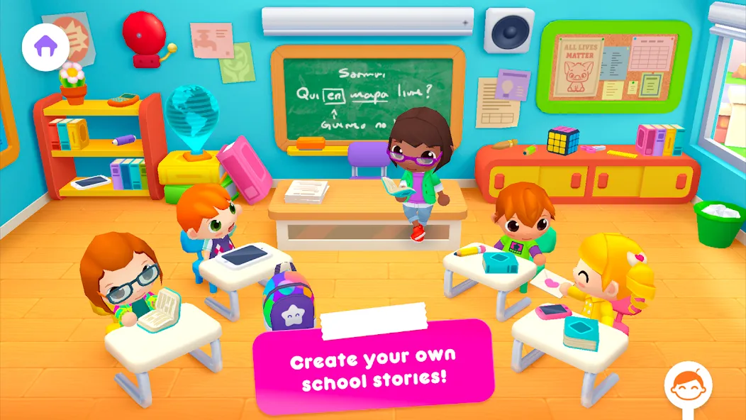 Sunny School Stories — Открыты все персонажи и локации — скриншот 1
