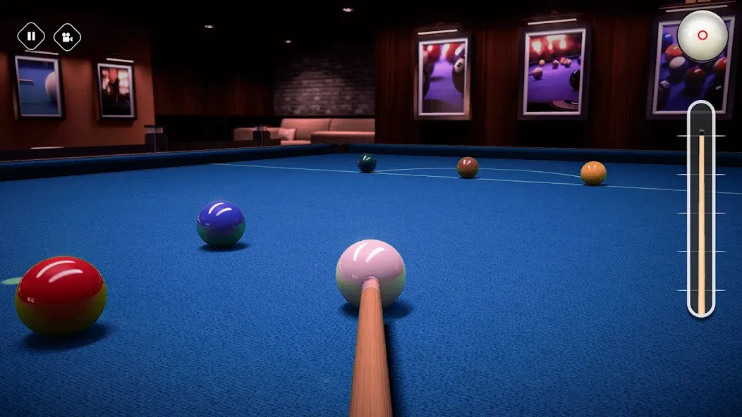 Скачать Billiards 8 Ball Pool Offline — Модификация Безлимитные монеты и все кии — скриншот 3